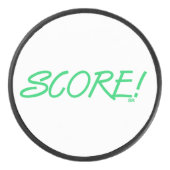 Palet de hockey blanc Score (Devant)