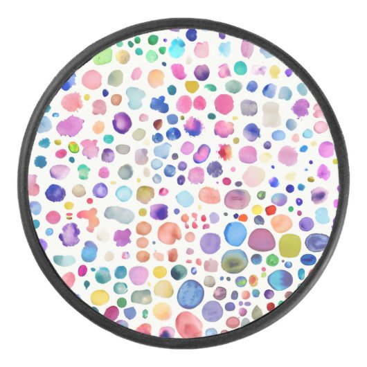 Palet De Hockey Blobs aquarelle (Devant)