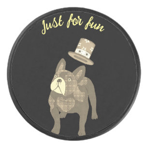 Palet De Hockey Bouledogue français Cylindre Nouvel An