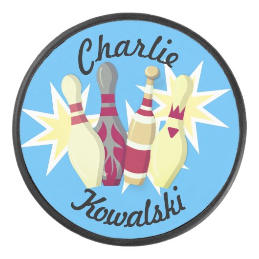 Palet De Hockey Bowling de style vintage (Devant)