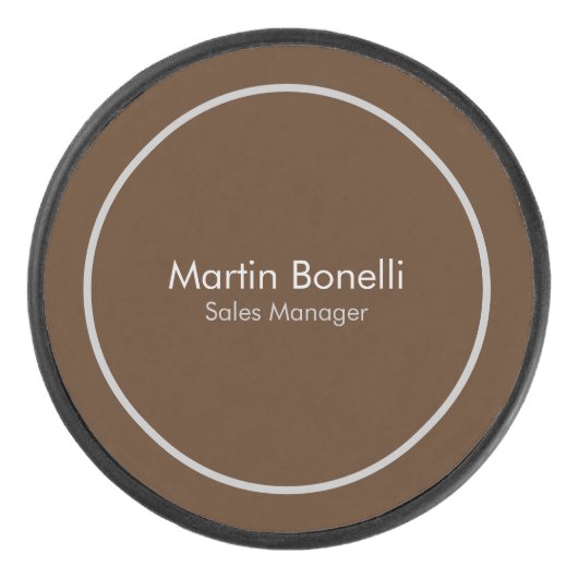 Palet De Hockey Brown Plain Simple Moderne Professionnel (Devant)