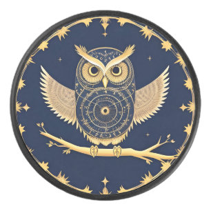 Palet De Hockey Cadeau de sports pour oiseau mystique de hibou noc