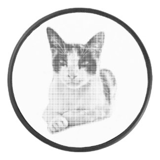 Palet De Hockey Calico Cat Comic Halftone