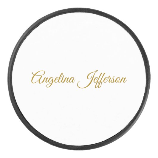 Palet De Hockey Calligraphie professionnelle Elegant or couleur (Devant)