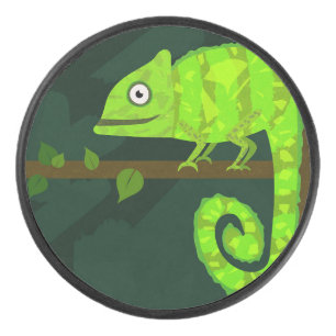 Palet De Hockey Caméléon mignon vert