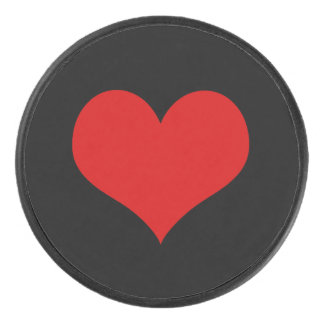 Palet De Hockey Camion de hockey de coeur rouge