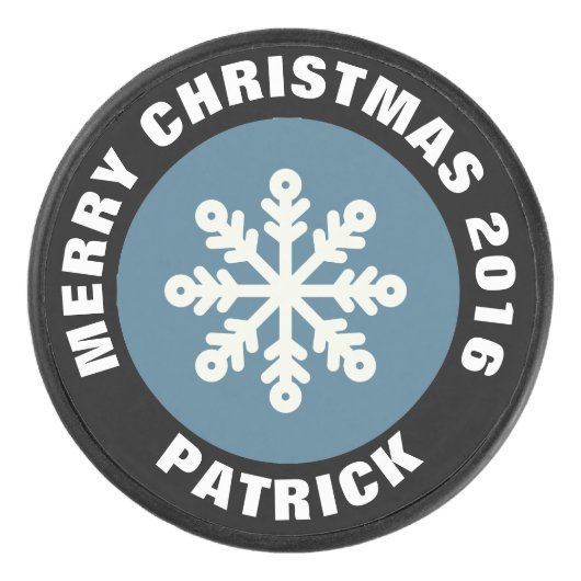 Palet De Hockey Canard de hockey de Noël (Devant)