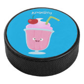 Palet De Hockey Caricature de crème glacée de fraise mignonne (3/4/2016 12:00:00 AM)