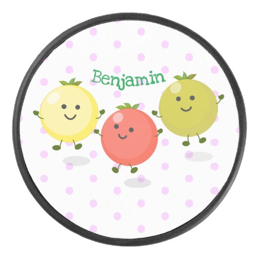 Palet De Hockey Caricature de tomates cerises mûres (Devant)