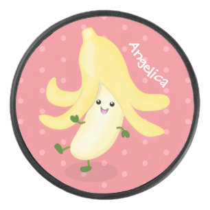 Palet De Hockey Caricature sur la banane de Cute kawaii