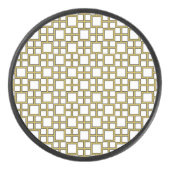 Palet De Hockey Carré moderne Motif or (Devant)