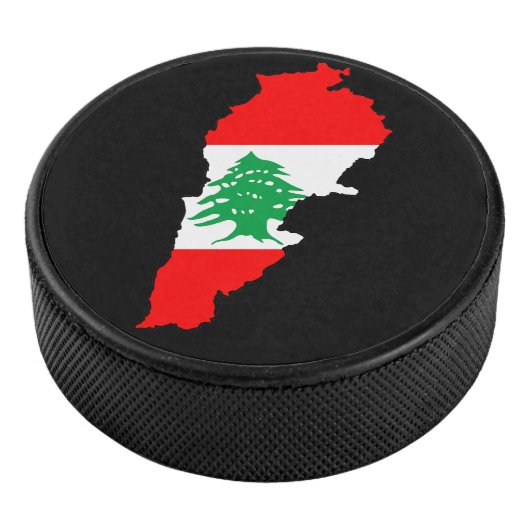 Palet De Hockey Carte du Liban avec aimant en pierre de drapeau (3/4/2016 12:00:00 AM)