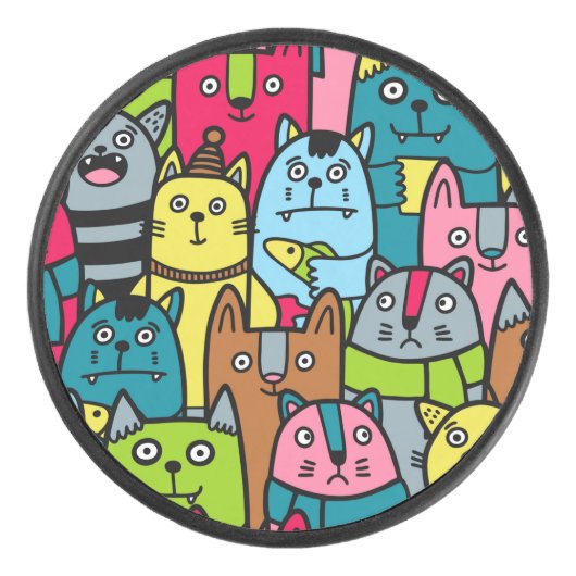 Palet De Hockey Cat et kitten (Devant)