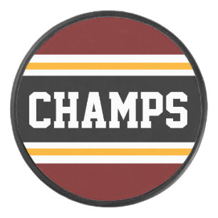Palet De Hockey CHAMPS Deep Red Black Yellow Sportpes