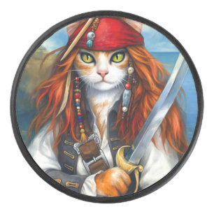 Palet De Hockey Chat pirate de Swashbuckler Imaginaire Caractère