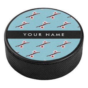 Palet De Hockey Cherry Blossom, Pink Sakura, Votre Nom