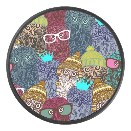 Palet De Hockey Chouette dans la couronne (Devant)