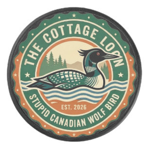 Palet De Hockey Chouette de Cottage Loup Canadien Stupide Oiseau
