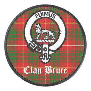 Palet De Hockey Clan Bruce Crest Tartan Custom