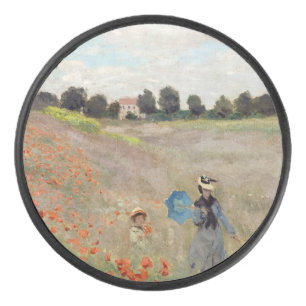 Palet De Hockey Claude Monet - Champ de coquelicots