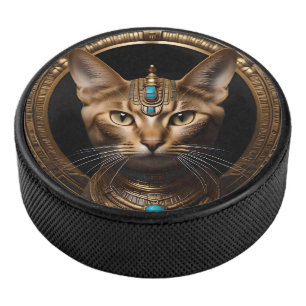 Palet De Hockey Cléopâtre Le Chat Égyptien Or,