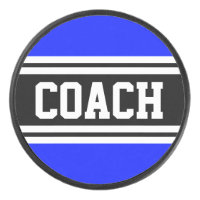 COACH Athlétique Bleu Royal Noir Blanc Rayures