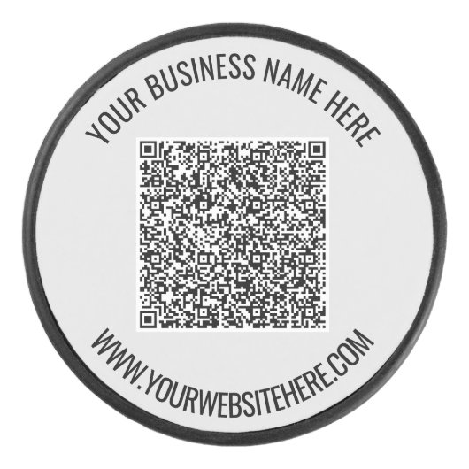 Palet De Hockey Code QR et texte personnalisé professionnel person (Devant)