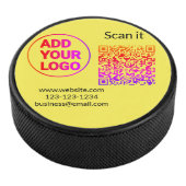 Palet De Hockey Code QR minimal simple ajouter logo scanner nom du (3/4/2016 12:00:00 AM)