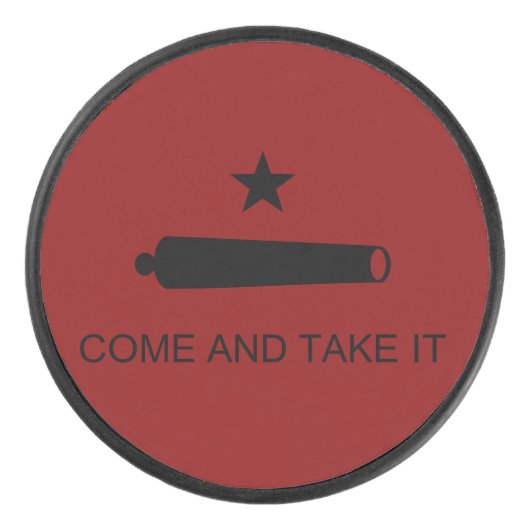 Palet De Hockey Come & Take It ! Flag de Texas State (Devant)