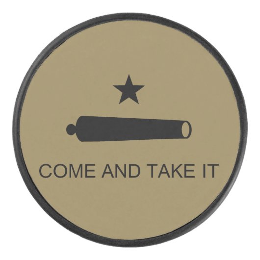 Palet De Hockey Come & Take It ! Flag de Texas State (Devant)