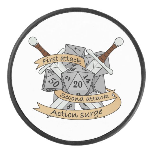 Palet De Hockey Conception des dés de combat (Devant)