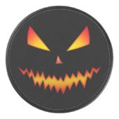 Palet De Hockey Cool effrayant Jack O'Lantern face Halloween (Devant)