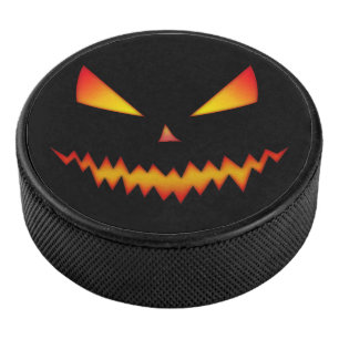Palet De Hockey Cool effrayant Jack O'Lantern face Halloween