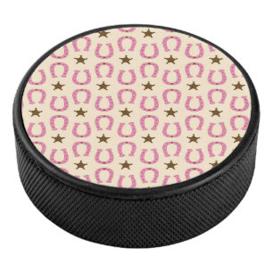 Palet De Hockey Cowgirl Pink Horseshoe Sheriff Star Country Texas