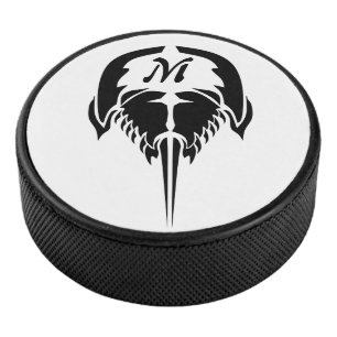 Palet De Hockey Crabe à fer à cheval dans le style tatouage tribal
