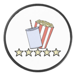 Palet De Hockey Critique de film personnalisée 5 étoiles Popcorn B