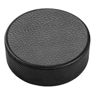 Palet De Hockey Cuir noir usé de Faux