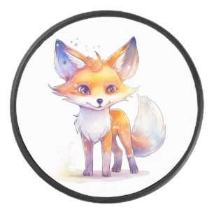 Palet De Hockey Cute Baby Fox Puck
