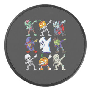 Palet De Hockey Dabbing Halloween Boys Skeleton