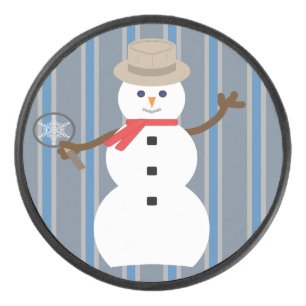Palet De Hockey Détective de Snowman amusante et fantaisiste