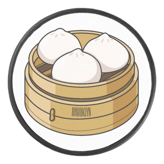 Palet De Hockey Dim sum dessin animé (Devant)