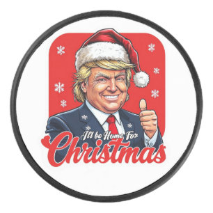 Palet De Hockey Donald Trump Christmas Santa Claus Art