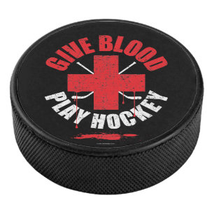 Palet De Hockey Donnez du sang de jouer Hockey