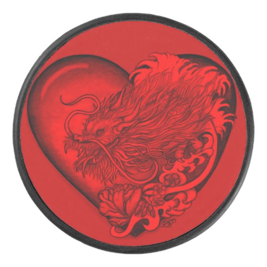 Palet De Hockey Dragon Heart (Devant)