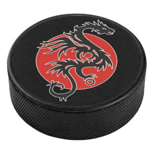 Palet De Hockey Dragon Sun - noir rouge blanc + vos idées