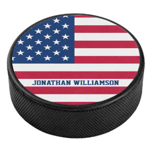 Palet De Hockey Drapeau américain personnalisé Stars et bandes