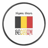 Palet De Hockey Drapeau belge personnalisé (Devant)