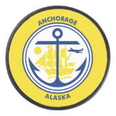 Palet De Hockey Drapeau d'Anchorage, Alaska (Devant)