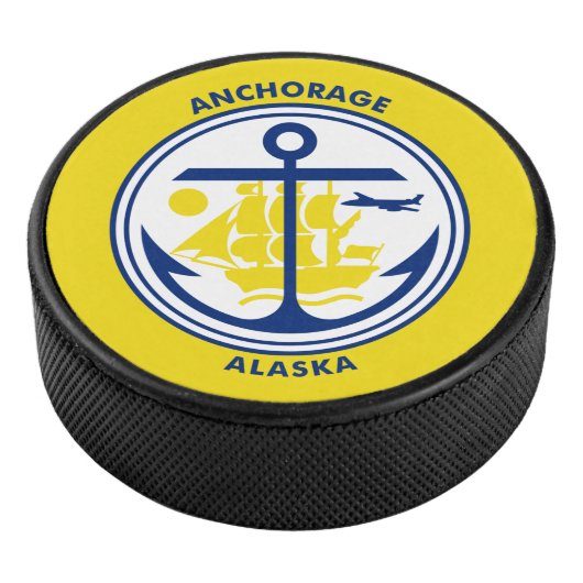 Palet De Hockey Drapeau d'Anchorage, Alaska (3/4/2016 12:00:00 AM)