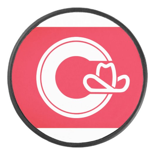 Palet De Hockey Drapeau de Calgary, CANADA (Devant)